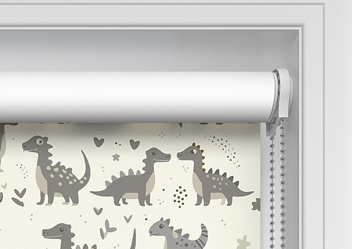 Dino Land, Fossil Grey - Twist&Fit Roller Blind - Image 10